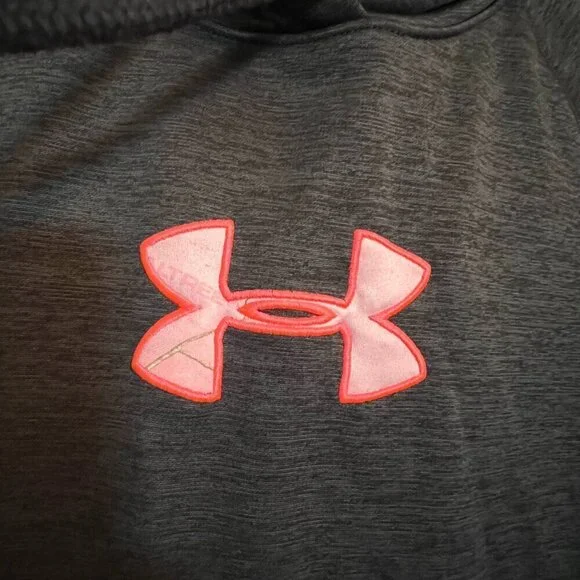 Under Armour Youth Cold Gear Loose Black Realtree Camo Hoodie Sweatshirt Size M - Picture 3 of 5